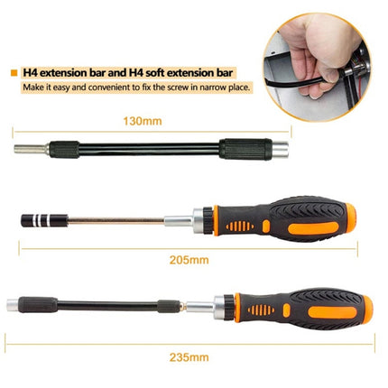 JAKEMY JM-6113 73 in 1 Household Hardware Screwdriver Repair Tool Set-garmade.com