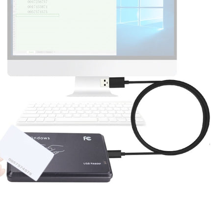 5W USB Interface Inductive Card Reader for IC / ID Card(Black)-garmade.com