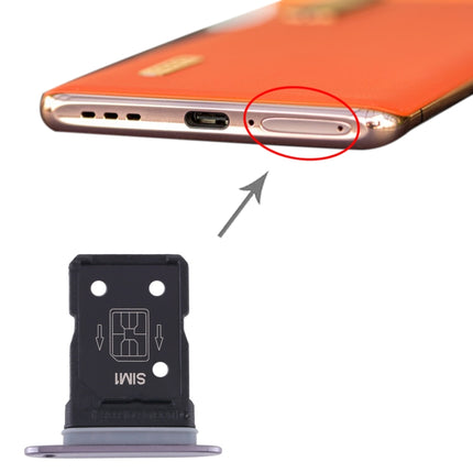 SIM Card Tray + SIM Card Tray for OPPO Find X2 Pro (Black)-garmade.com