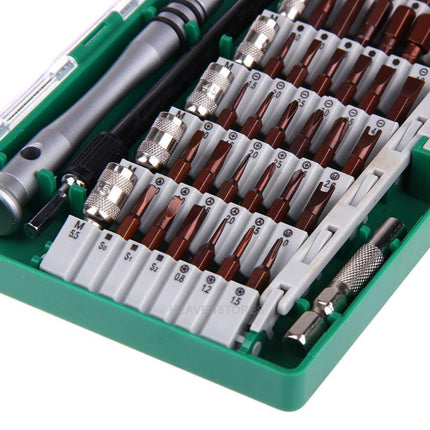 60 in 1 S2 Tool Steel Precision Screwdriver Nutdriver Bit Repair Tools Kit(Green)-garmade.com