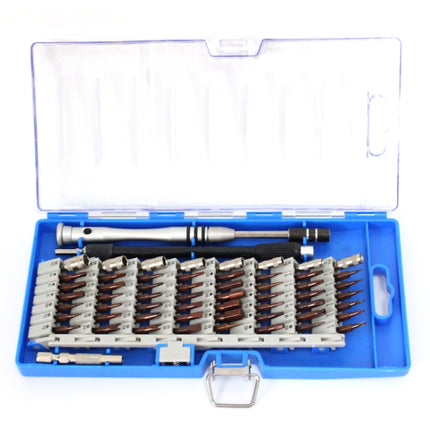60 in 1 S2 Tool Steel Precision Screwdriver Nutdriver Bit Repair Tools Kit(Blue)-garmade.com