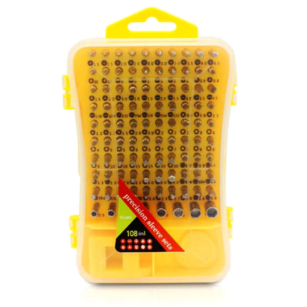 108 in 1 S2 Tool Steel Precision Screwdriver Nutdriver Bit Repair Tools Kit-garmade.com