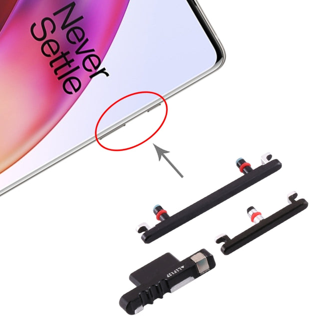 Power Button and Volume Control Button for OnePlus 8 (Black)-garmade.com