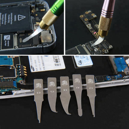 BEST-69A 27 PCS/Set Cutting Knife CPU Repairing tools-garmade.com