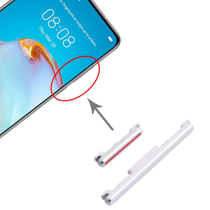 Power Button and Volume Control Button for Huawei P40 (Silver)-garmade.com