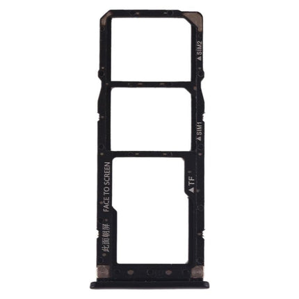 Dual SIM Card Tray + Micro SD Card Tray for Xiaomi Mi Play Black-garmade.com