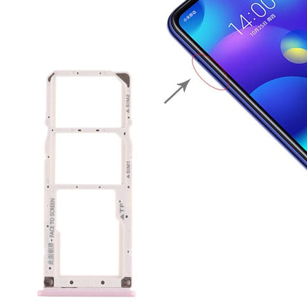 SIM Card Tray + SIM Card Tray + Micro SD Card Tray for Xiaomi Mi Play Pink-garmade.com