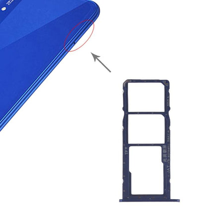 Dual SIM Card Tray + Micro SD Card for Huawei Honor Play 8A Blue-garmade.com