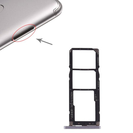 SIM Card Tray + SIM Card Tray + Micro SD Card for Xiaomi Redmi S2 Grey-garmade.com