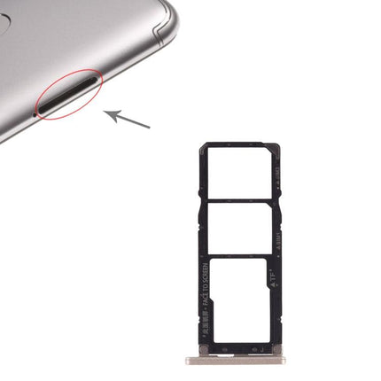 SIM Card Tray + SIM Card Tray + Micro SD Card for Xiaomi Redmi S2 Gold-garmade.com
