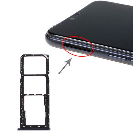 SIM Card Tray + SIM Card Tray + Micro SD Card Tray for Realme 2(Black)-garmade.com