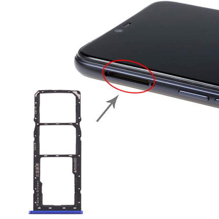 SIM Card Tray + SIM Card Tray + Micro SD Card Tray for Realme 2(Blue)-garmade.com