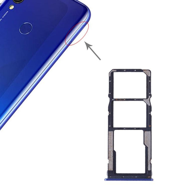 SIM Card Tray + SIM Card Tray + Micro SD Card for Xiaomi Redmi 7 Blue-garmade.com