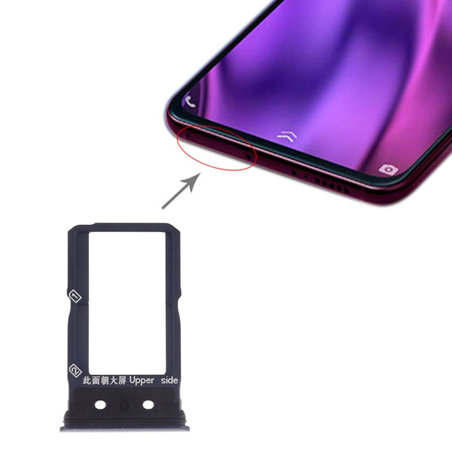 SIM Card Tray + SIM Card Tray for Vivo NEX Dual Display(Black)-garmade.com