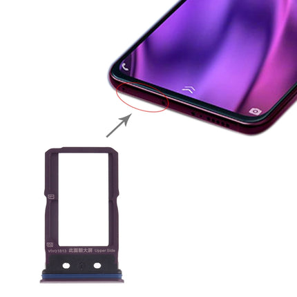 SIM Card Tray + SIM Card Tray for Vivo NEX Dual Display(Purple)-garmade.com