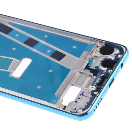 Front Housing LCD Frame Bezel Plate with Side Keys for Huawei P30 Lite(Blue)-garmade.com