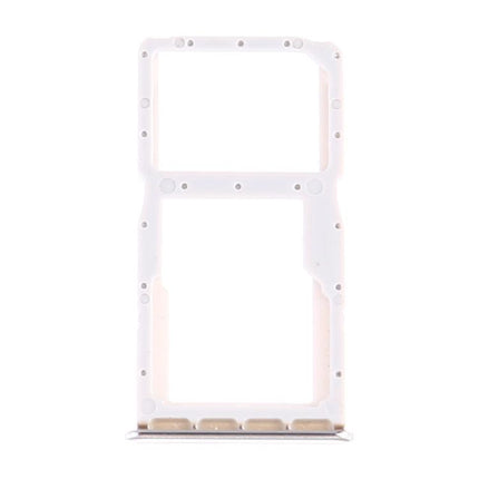 SIM Card Tray + SIM Card Tray / Micro SD Card Tray for Huawei P30 Lite (White)-garmade.com