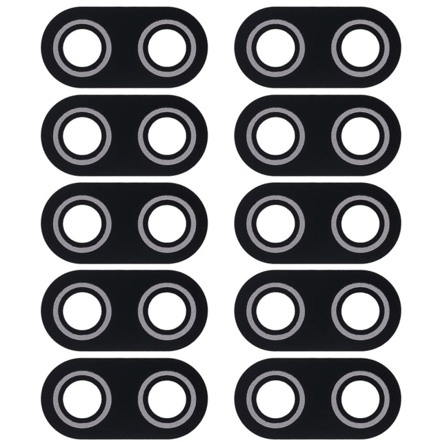 10 PCS Back Camera Lens Cover for Asus ZenFone Max Plus(M1) X018DC Pegasus 4s ZB570TL 5.7 inch (Black)-garmade.com