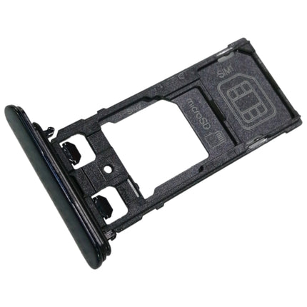 SIM1 Card Tray + SIM2 Card / Micro SD Card Tray for Sony Xperia XZ (Blue)-garmade.com