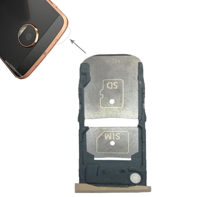 SIM Card Tray + Micro SD Card Tray for Motorola Moto Z Force-garmade.com