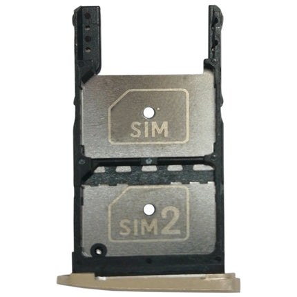 2 SIM Card Tray + Micro SD Card Tray for Motorola Moto Z Play(Gold)-garmade.com
