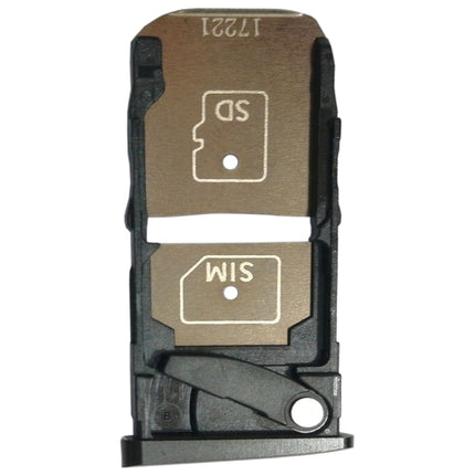 SIM Card Tray + Micro SD Card Tray for Motorola Moto Z2 Force(Black)-garmade.com