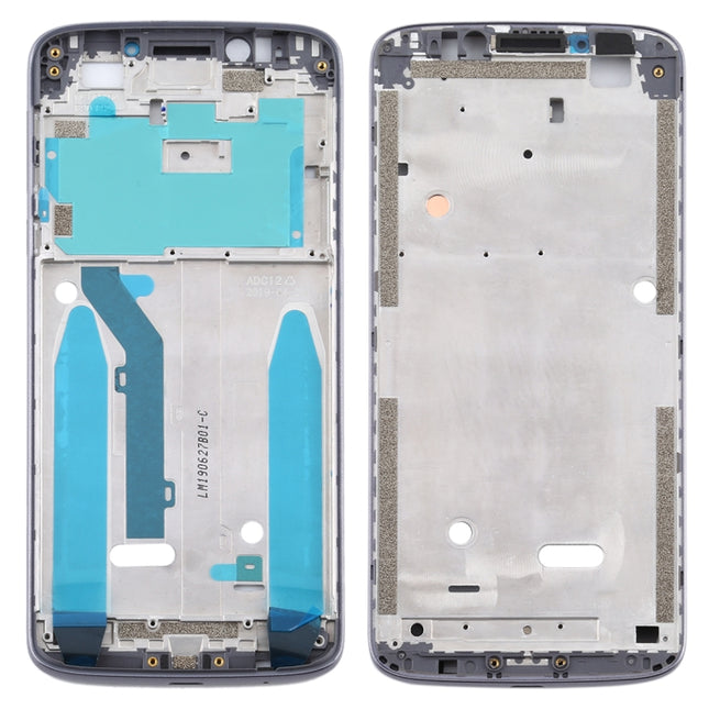 Front Housing LCD Frame Bezel for Motorola Moto E5(Grey)-garmade.com