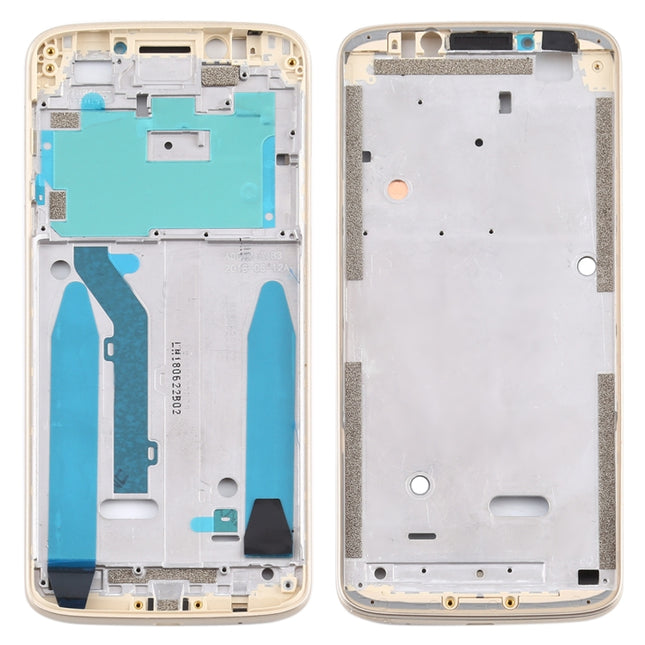 Front Housing LCD Frame Bezel for Motorola Moto G6 Play (Gold)-garmade.com