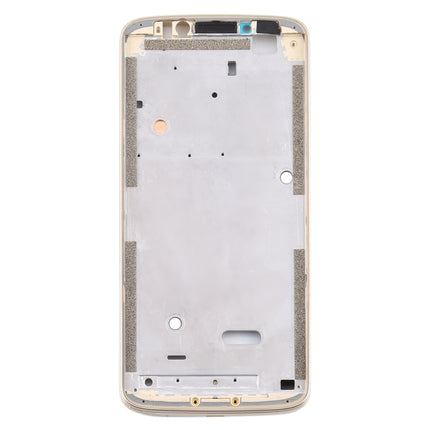 Front Housing LCD Frame Bezel for Motorola Moto G6 Play (Gold)-garmade.com