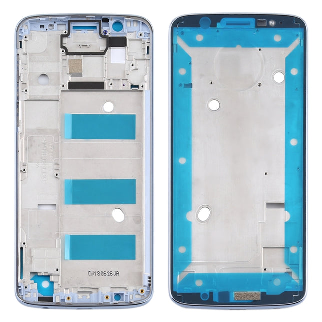 Front Housing LCD Frame Bezel for Motorola Moto G6 Plus(Blue)-garmade.com