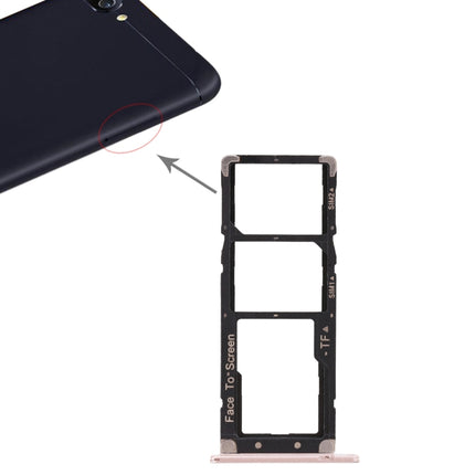 2 SIM Card Tray + Micro SD Card Tray for Asus ZenFone 4 Max ZC520KL (Gold)-garmade.com