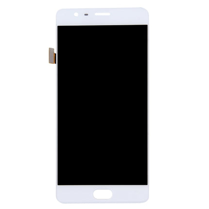 LCD Screen and Digitizer Full Assembly for OnePlus 3 (A3000 Version)(White)-garmade.com