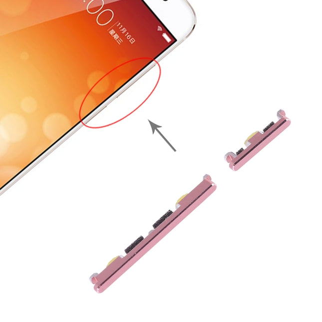 Side Keys for Vivo X9(Rose Gold)-garmade.com