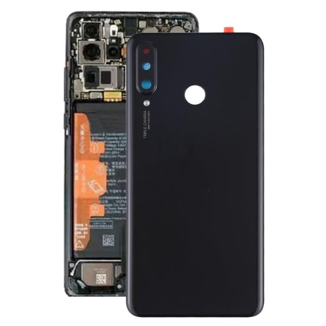 Battery Back Cover with Camera Lens for Huawei P30 Lite (48MP)(Black)-garmade.com