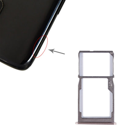 SIM Card Tray + SIM Card Tray / Micro SD Card Tray for Meizu 15(Gold)-garmade.com