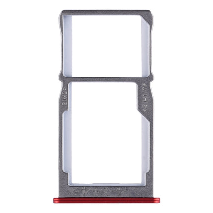 SIM Card Tray + SIM Card Tray / Micro SD Card Tray for Meizu 15(Red)-garmade.com
