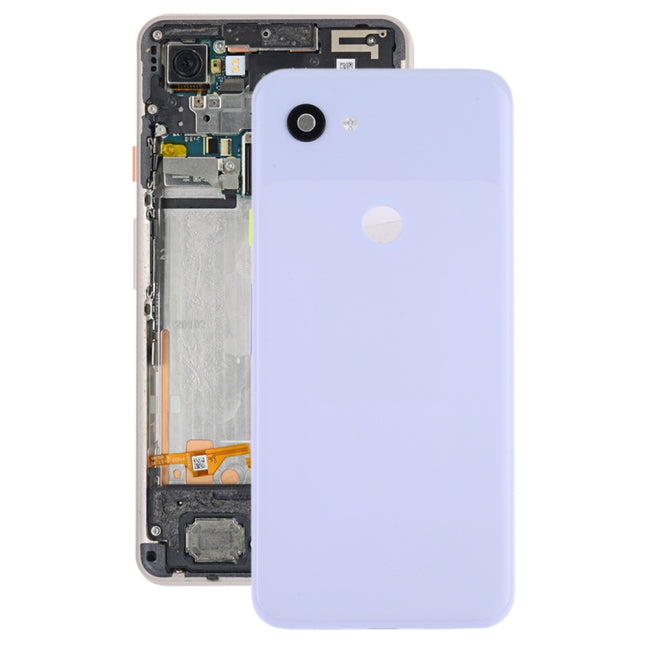 Battery Back Cover with Camera Lens & Side Keys for Google Pixel 3a(Light Purple)-garmade.com