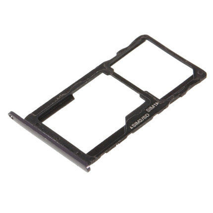 SIM Card Tray + SIM Card Tray / Micro SD Card Tray for Motorola Moto G5S(Black)-garmade.com