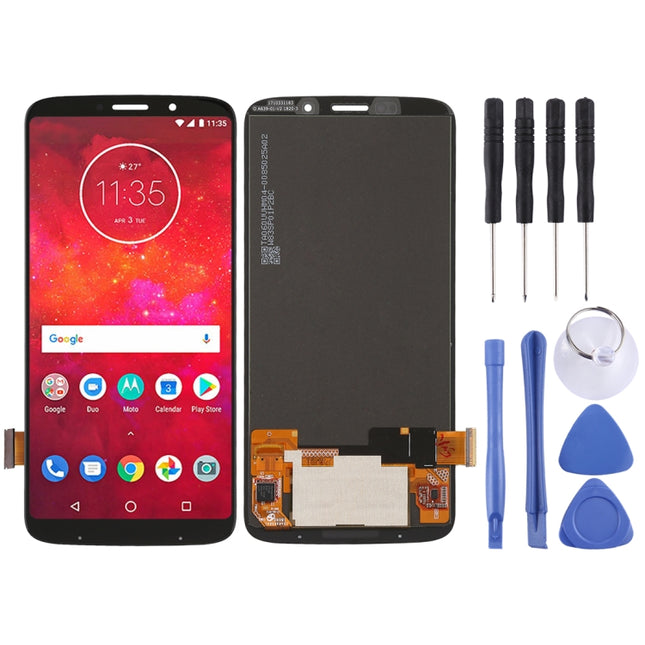 LCD Screen and Digitizer Full Assembly for Motorola Moto Z3 Play(Black)-garmade.com