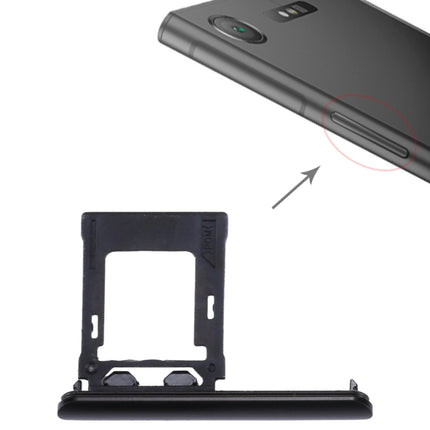 SIM / Micro SD Card Tray, Double Tray for Sony Xperia XZ1(Black)-garmade.com