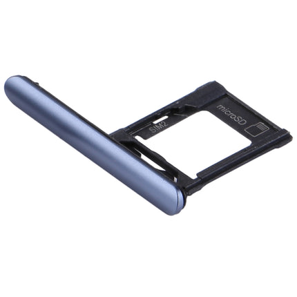 for Sony Xperia XZ1 SIM / Micro SD Card Tray, Double Tray(Blue)-garmade.com
