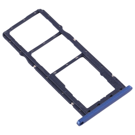 SIM Card Tray + SIM Card Tray + Micro SD Card Tray for Asus Zenfone Max M2 ZB633KL(Blue)-garmade.com