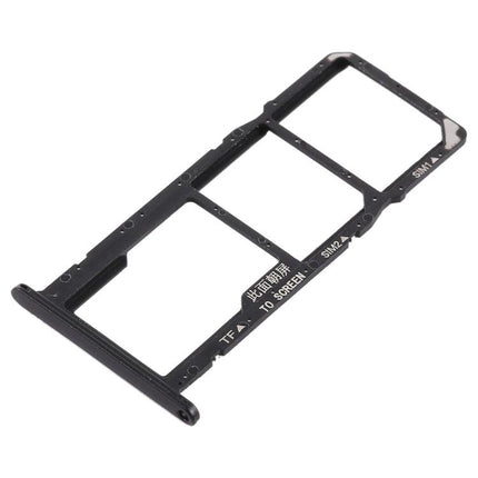 SIM Card Tray + Micro SD Card Tray for Huawei Y5 Prime (2018) / Honor Play 7 Black-garmade.com
