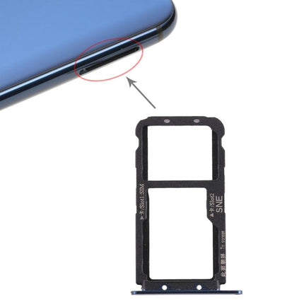 SIM Card Tray for Huawei Mate 20 Lite / Maimang 7(Blue)-garmade.com