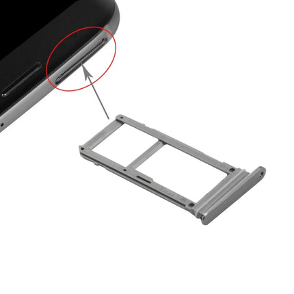 Card Tray (1 x SIM Card Tray + 1x SD Card Tray) for Samsung Galaxy S7 / G930 (Grey)-garmade.com