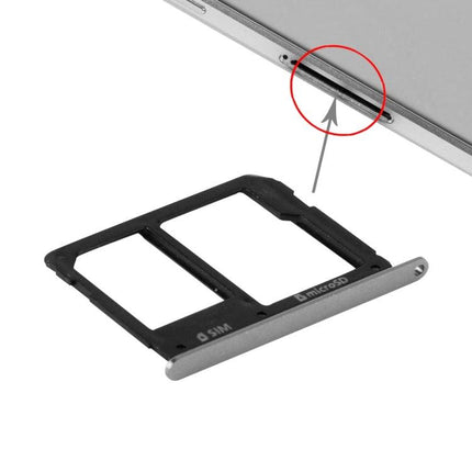 SIM Card Tray & Micro SD Card Tray for Samsung Galaxy A9 2016 Black-garmade.com