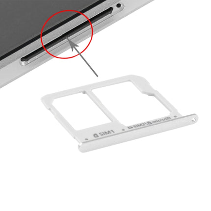 SIM Card Tray and Micro SD Card Tray for Samsung Galaxy A3(2016) / A3100 & A5(2016) / A5100 & A7(2016) / A7100(Silver)-garmade.com