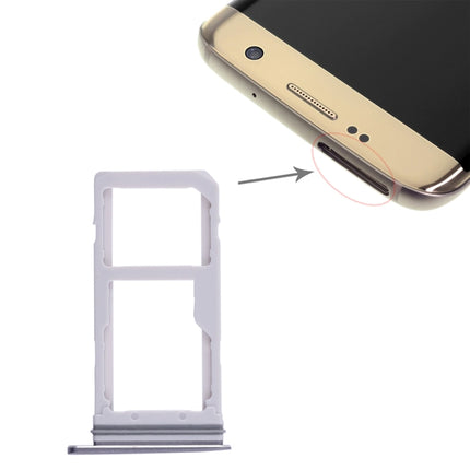 2 SIM Card Tray / Micro SD Card Tray for Samsung Galaxy S7 Edge(Blue)-garmade.com