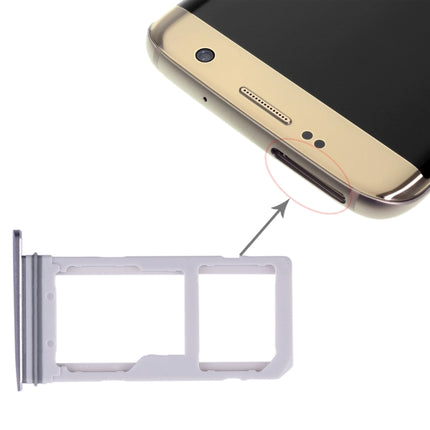 2 SIM Card Tray / Micro SD Card Tray for Samsung Galaxy S7 Edge(Blue)-garmade.com
