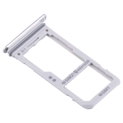 2 SIM Card Tray / Micro SD Card Tray for Samsung Galaxy S8 / S8+(Silver)-garmade.com